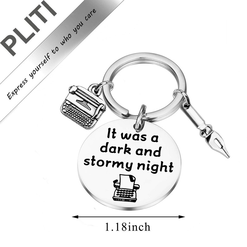 Writer Gifts Writing Keyring Journalist Gift Literature Lover Gift for