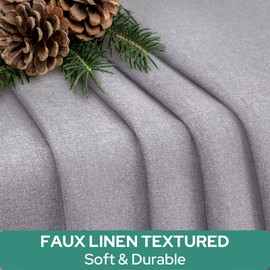 HOMEIDEAS 100% Linen Blackout Sidelight Curtains for Front Door, Side Door Window Curtains, Door Shades for Small Window, Thermal Insulated Door Covering, (1 Panel, W12 X L68, Light Grey)