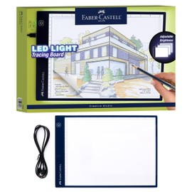 Faber-Castell LED Light Tracing Board: Adjustable Light Up Drawing Board, LED Drawing Pad, Tracing Light Box, Light Pad & Board for Artists, Hobbyists & Adults