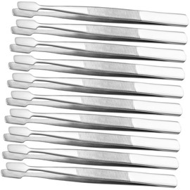 TOVINANNA 10Pcs Beak Tweezers for Crafting Jewelry Making and Stamp Collecting Ergonomic Design for Precision and Comfort