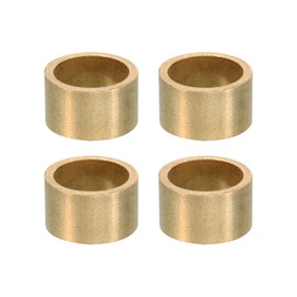 PATIKIL M16 Brass Spacer, Pack of 4 Metal Spacers Brass 16 mm ID x 20 mm OD x 12 mm L Brass Spacer Screw Spacer for 5/8 Inch or M16 Screw
