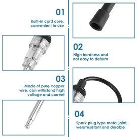 Ignition Tester for Car, Motorcycle, Lawn Mower, Generator, Adjustable Ignition Coil Tester, Spark Ignition Tester, Ignition Spark Tester for Car Coil and Ignition System