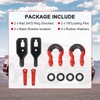 Front Tow Hook Shackle Mount Kit Compatible with Ford F150