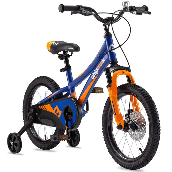 Royalbaby Explorer Aluminum Kids Bike 16 Inch Bicycle Front Shock, Training Wheel for Boys Girls Ages 4-8 Years, Blue