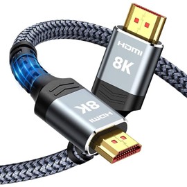 8K HDMI Cable 1.65ft, Snowkids Short HDMI 2.1 Cable (8K 60Hz,4K 120Hz) 48Gbps HDMI Cord Support 8K UHD, 4K HDR, HDCP 2.2&2.3, Dynamic HDR, eARC