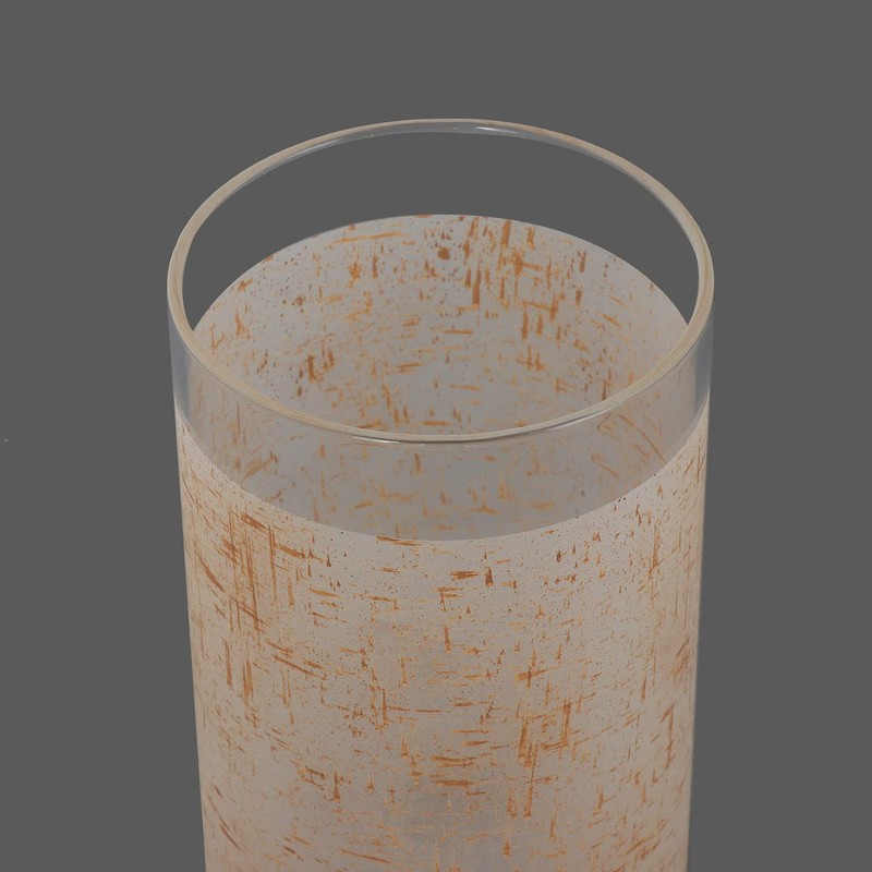 Anmire 2 Pack Tawny Linen Frosted Glass Shade, Cylinder Light