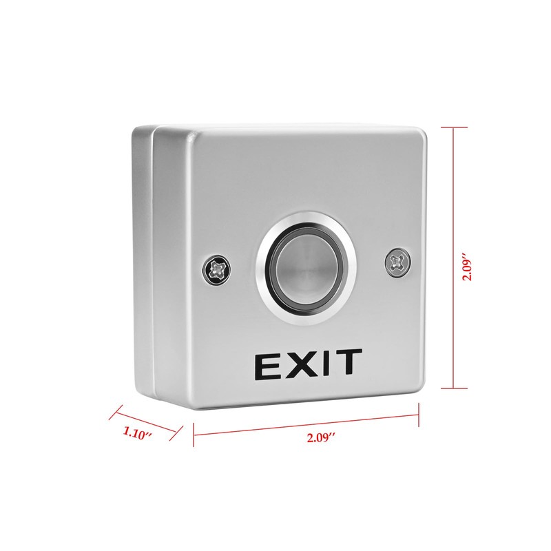 Push to Exit Button with LED Indicator Light for Door