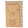 quan jewelry EKG Heartbeat Necklace, Lifeline Pulse Pendant, Female Nurse