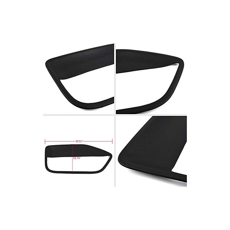 GRAND ORANGE Door Panel Insert Cards Compatible with Ford Mustang