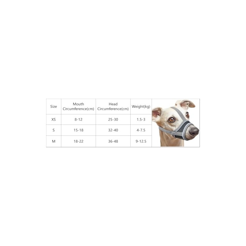Dog Muzzle for Small Dogs – Soft Air Mesh Muzzle