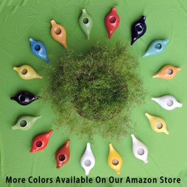 HealthGoodsEU Neti Topf aus Keramik Zur Nasenreinigung Mit Crackle-Motiv 10 beuteln Neti-Salz + Anleitung Elfenbein