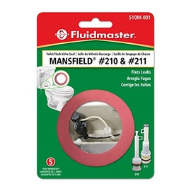 Fluidmaster 510M-001-P10 Mansfield Replacement Flush Valve Seal, Red