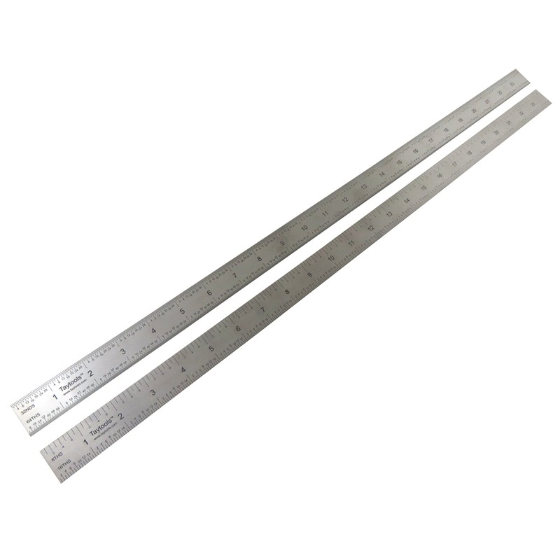 Taytools 24" Rigid Machinist Rule Ruler Hardened Spring Steel 4R