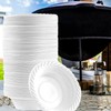XIMOGO Pack of 100 Plastic Bowls - 12 OZ Tableware