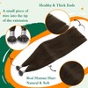 Easyouth Nano Keratin Real Human Hair Darkest Brown Individual Nano