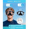 Greatever Dry Snorkel Set,Panoramic Wide View,Anti-Fog Scuba Diving Mask,Professional Snorkeling