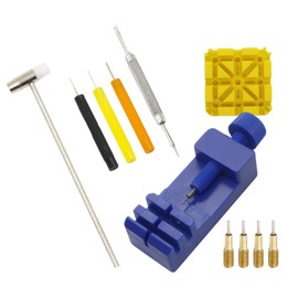 FineGood 腕時計バンド調整 交換/修理 工具 11点セット ウォッチ修理ツール 時計用 清掃用品 取り外し 時計修理ツール 収納便利 多機能時計修理キット 青