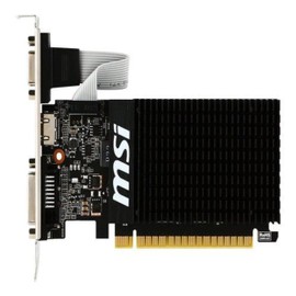 MSI GeForce GT 710 2GD3H LP Graphics Card '2GB DDR3, 954MHz, Low Profile, Low Consumption, VGA, DVI-D, HDMI, HTPC, Silent Passive Fanless Cooling System'
