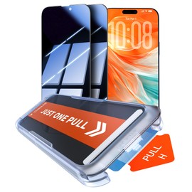 TORRAS Uncrackable 9H+ for iPhone 17 Pro Max Privacy Screen Protector [ 12FT Military-Grade Anti Shatter] [Top 25° Anti Spy, Data Protection] Full Coverage Tempered Glass, 2-Pack 6.9"