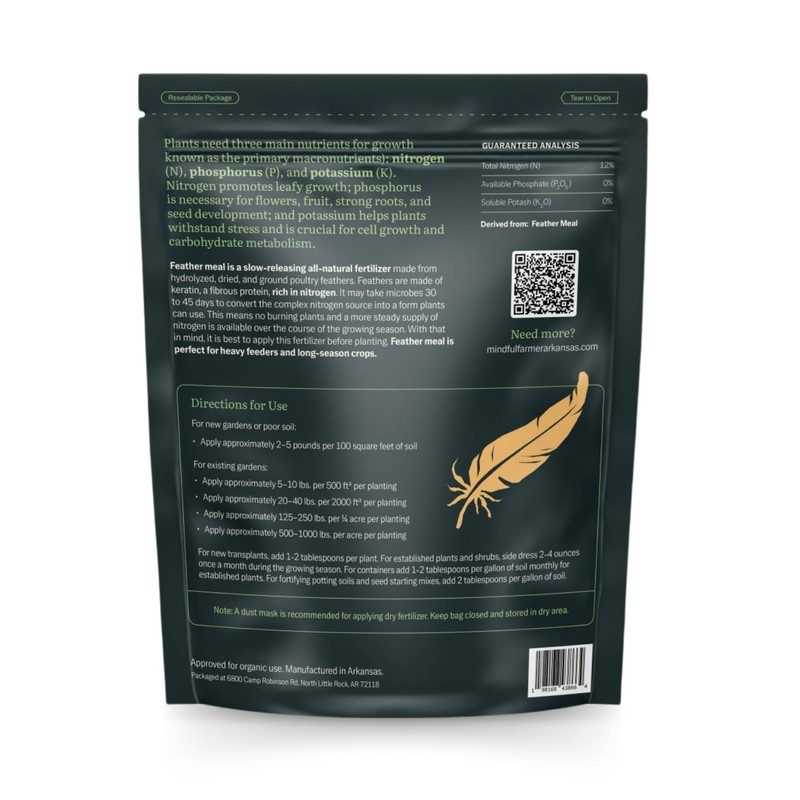 Feather Meal Organic Nitrogen Fertilizer