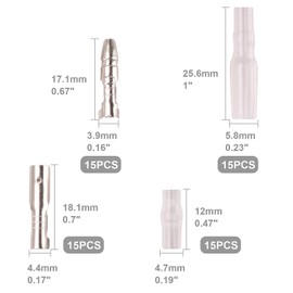 Kinstecks 150PCS 2.8mm 4.8mm 6.3mm Wire Spade Connector 3.9mm Bullet Connectors Kit Male and Female Quick Splice Wire Crimp Terminal Block for DIY Electrical Motorcycle Vehicle Boat