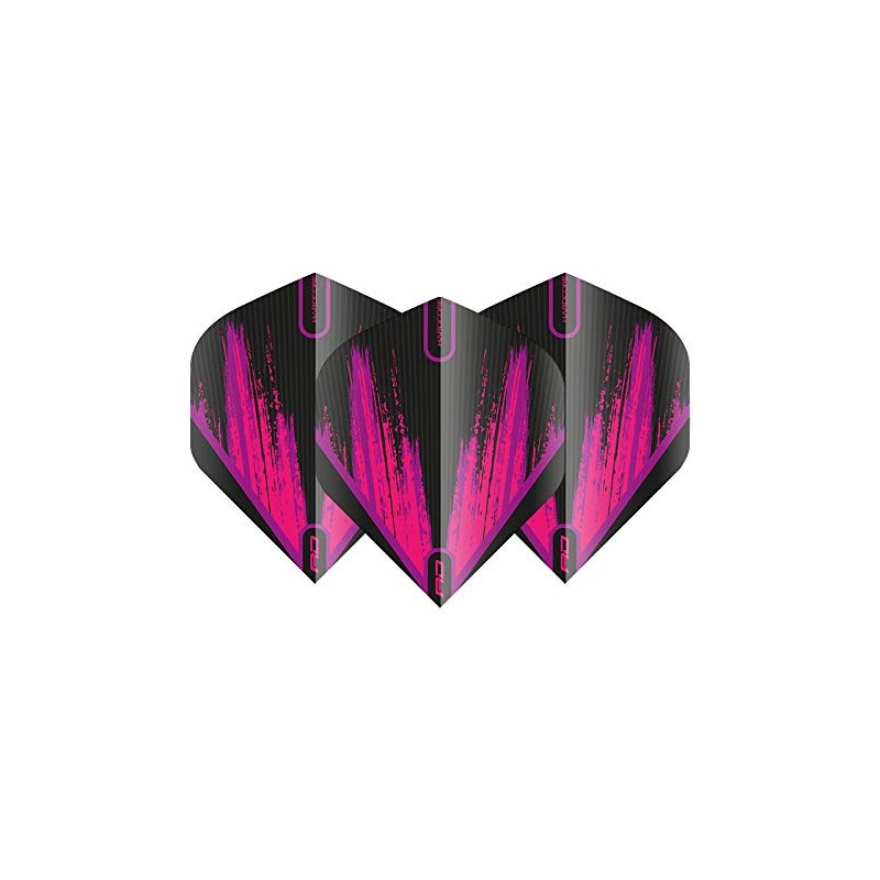RED DRAGON Hardcore Radical Pink Splash Darts Flights - 4