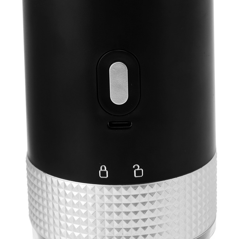 Black Coffee Bean Grinder Dry Wet Dual Use 1500mAh Small