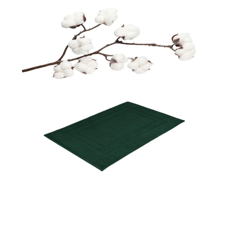 EXKLUSIV HEIMTEXTIL Bath Mat 50 x 80 cm Dark Green