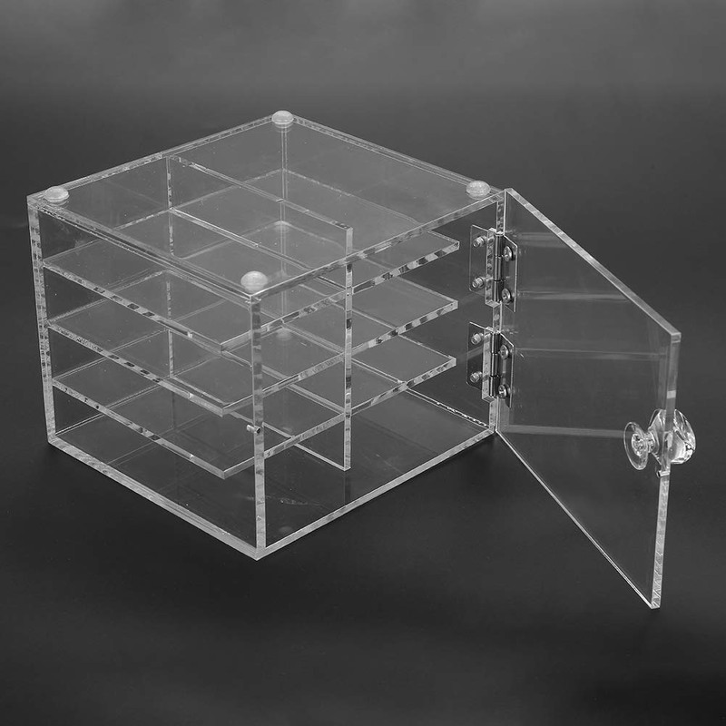 8 Layers False Eyelash Extension Carry Case Transparent Acrylic Storage