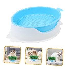 ORFOFE Soilless Hydroponic Cat Grass Planter Box Easy to Use Household Planting Pot for Growing Cat Grass Convenient Indoor Nursery No Soil Required Practical Pet Care