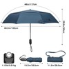 G4Free 46 Inch Windproof Foldable Travel Umbrellas Double Canopy with