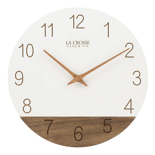 La Crosse Technology La Crosse 404-3630B 12" Sierra Wood Quartz