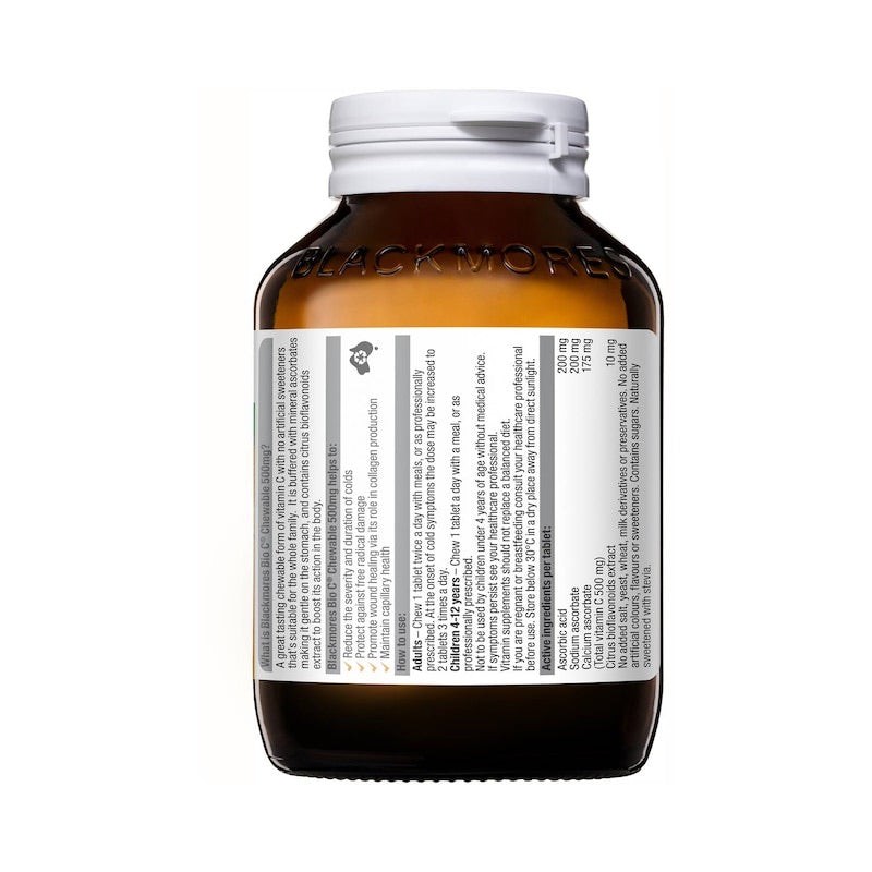Blackmores Bio C 500 Chewable 50 Tablets