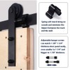 CCJH 6FT Ceiling Mount Bracket Sliding Barn Door Hardware Kit
