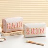 HBselect Preppy Makeup Bag 2 Pcs Travel Toiletry Bag Chenille