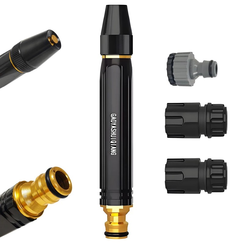 Multi Purpose High Pressure Water Nozzle Kit, Water Hose Spray