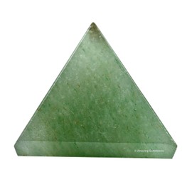 Green Aventurine Pyramid Crystal Healing Stones - 1" Great Pyramid Figurine of Natural Stone Pyramid for Meditation, Reiki, Chakra Balancing and Crystal Pyramids Grid