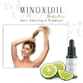 6 Frascos Tratamiento para Cabello y Barba Minoxidil 5% y Concentrado de Bergamota MINOXIDILBER
