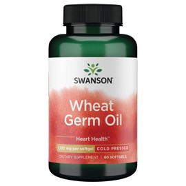 Swanson Cold-Pressed Wheat Germ Oil 1130 Milligrams 60 Sgels
