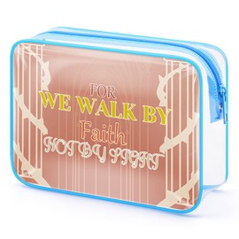 Gfhzdmf Religious Bible Verse Makeup Bag Christian Gifts For Women Inspirational Gifts For Daughter Sister Cosmetic Bag Encourage Gifts For Friend Female Easter Christmas Bible Faith Gifts