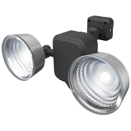 ムサシ RITEX フリーアーム式LEDセンサーライト(3.5W×2灯) 「乾電池式」 防雨型 LED-265