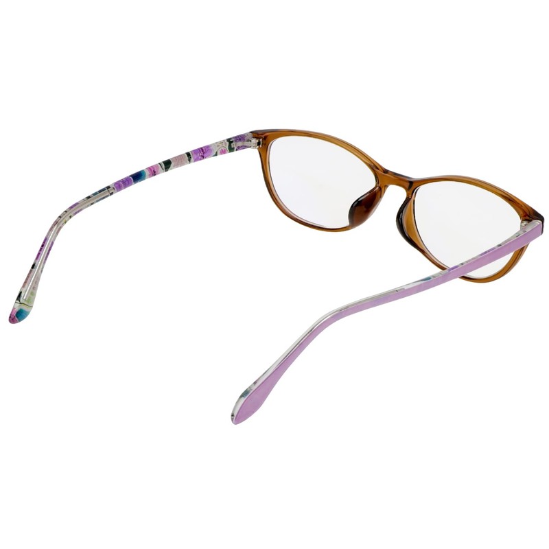 パール 老眼鏡 3.5 ブルーライトカット レディース Anna Emilia UVカット クリアレンズ 花柄
