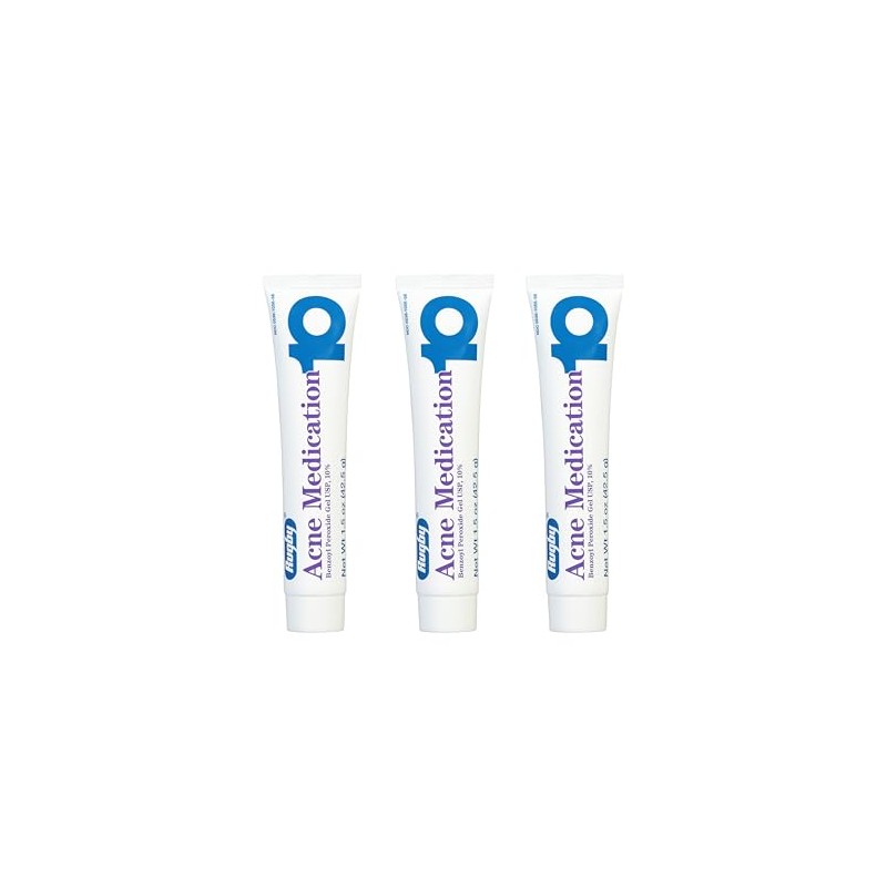 Benzoyl Peroxide Acne Treatment Gel 10% - 3 Pack