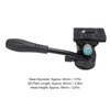 Yosoo Aluminum Alloy Video Tripod Head with Steel Handle, 360°