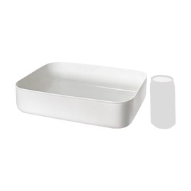 WINWOL FL White Plastic Storage Bins for Shelves-Organizer Baskets Plastic,for Home and Office,Versatile Plastic Organizer Baskets for Shelves (FL)