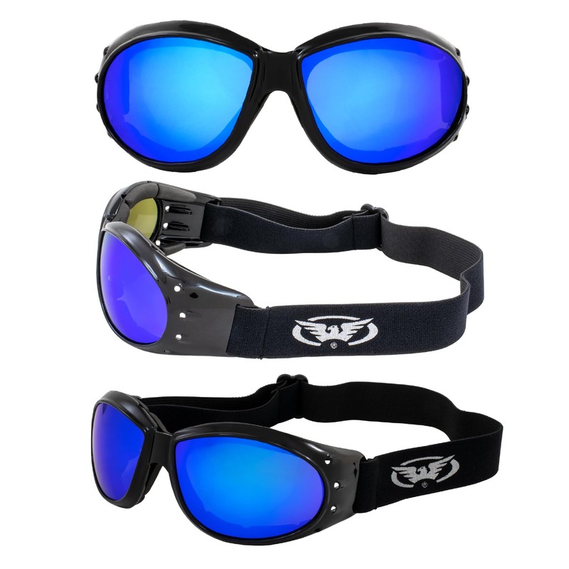 Global Vision Eliminator G-Tech Dirt Bike Motorcycle Goggles Black Frames