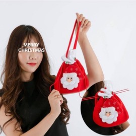 Christmas Doll Party Decorations and Accessories Santa Gift Bag Bear