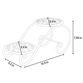 DDPow DDPow 2 Tier White Plant Stand for Indoors, Beautiful Appearance And Cute Shape. White 1 Pcs