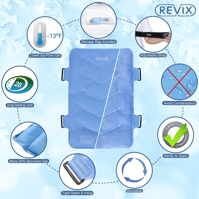 Revix Large Gel Cold Pack Full Body Back Ice Pack