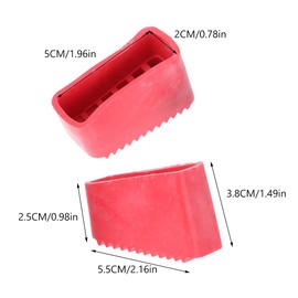 Operitacx 2Pcs Ladder Feet Covers, Rubber Non-Skid Ladder Feet Pads
